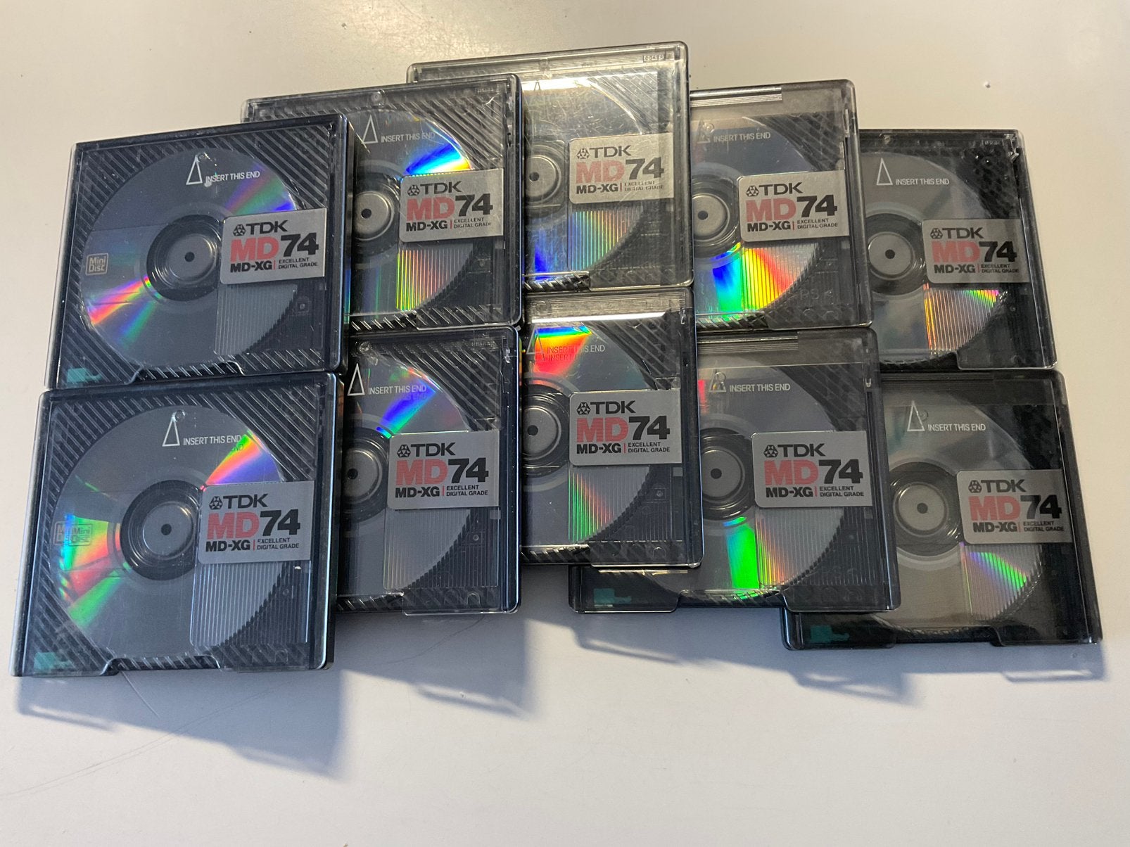 Minidisc’s  TDK MD-XG 74.  10x als nieuw. 74 minuten, Ophalen of Verzenden