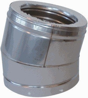 bocht 15gr metalotherm AT  rookgaspijp diameter 200mm, Ophalen of Verzenden, Inbouw, Hout, Nieuw