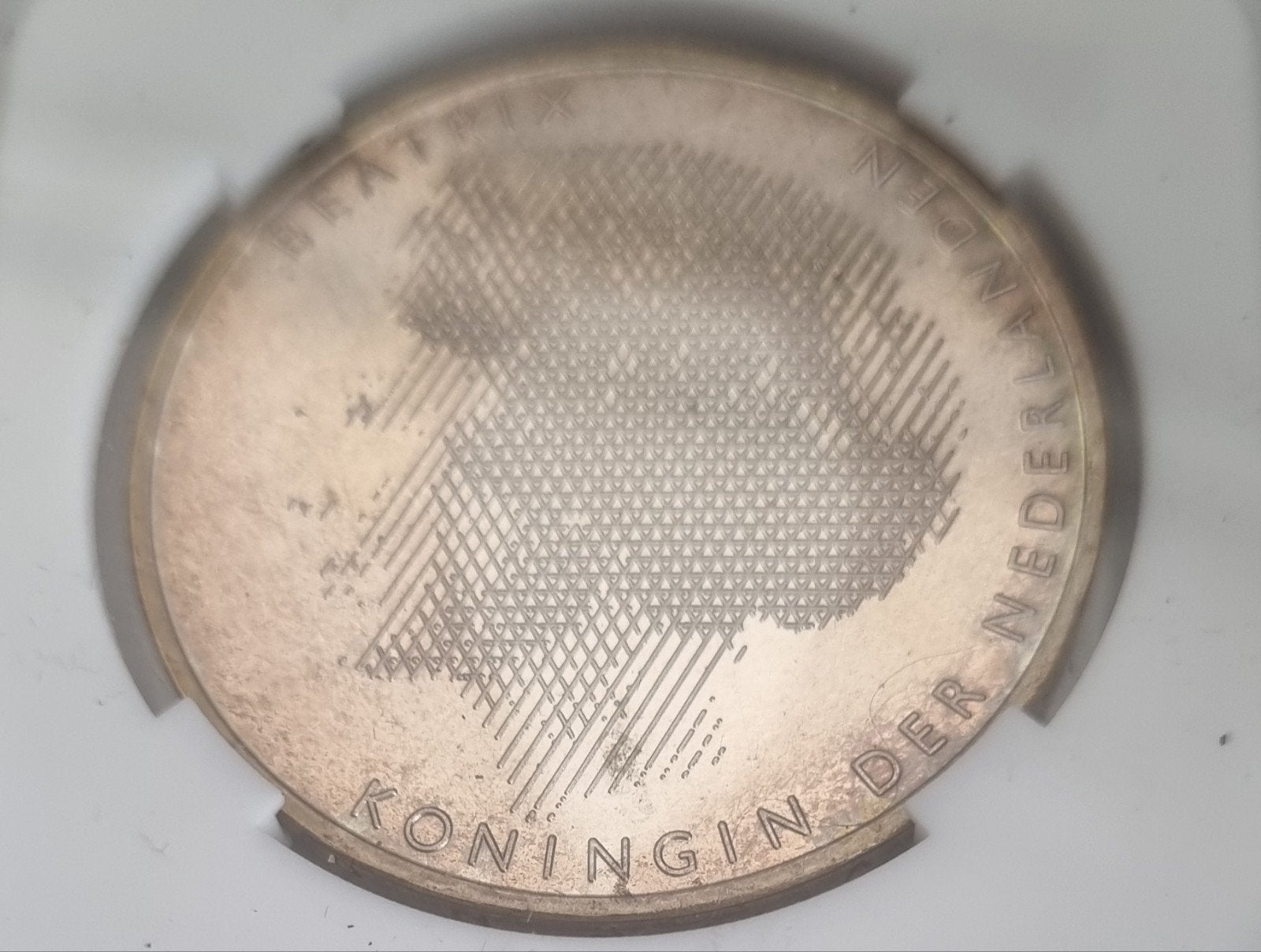 Zilveren 50 Gulden Beatrix 1989 - Willem & Maria, Postzegels en Munten, Munten | Nederland, Koningin Beatrix, Zilver, Ophalen of Verzenden