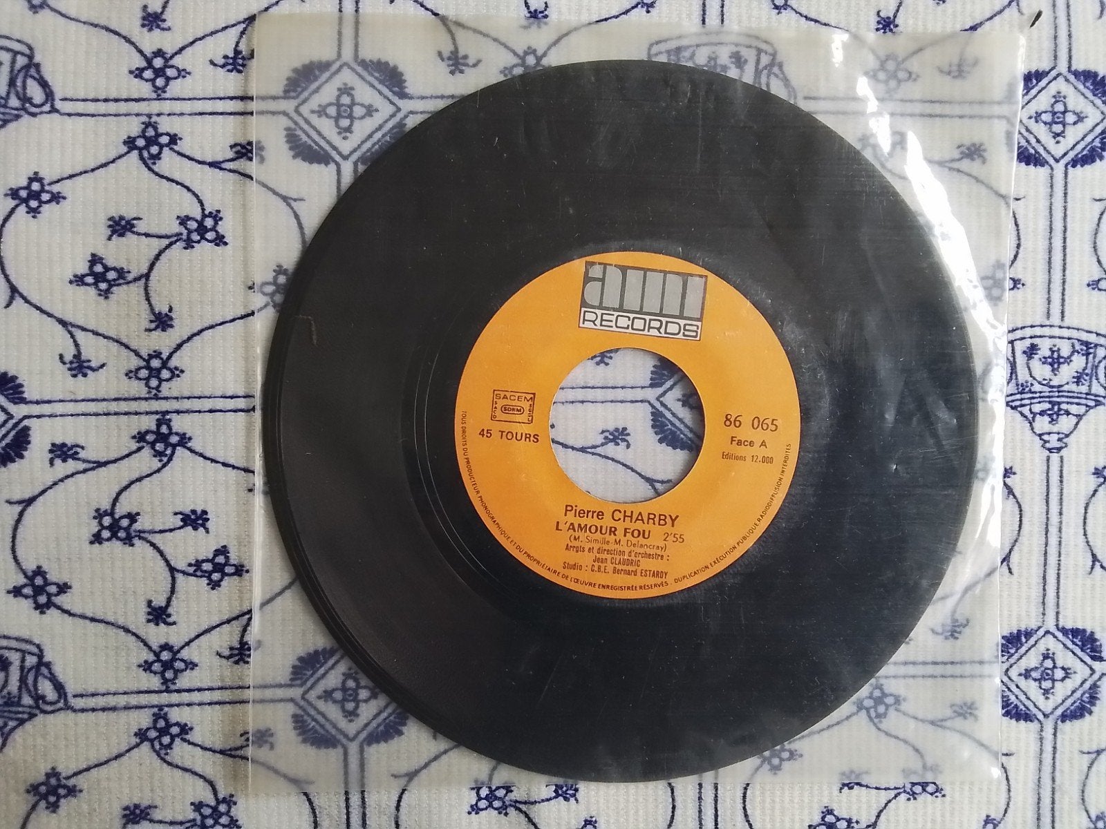 Pierre charby        L'amour fou, Ophalen of Verzenden, Zo goed als nieuw, 7 inch, Nederlandstalig
