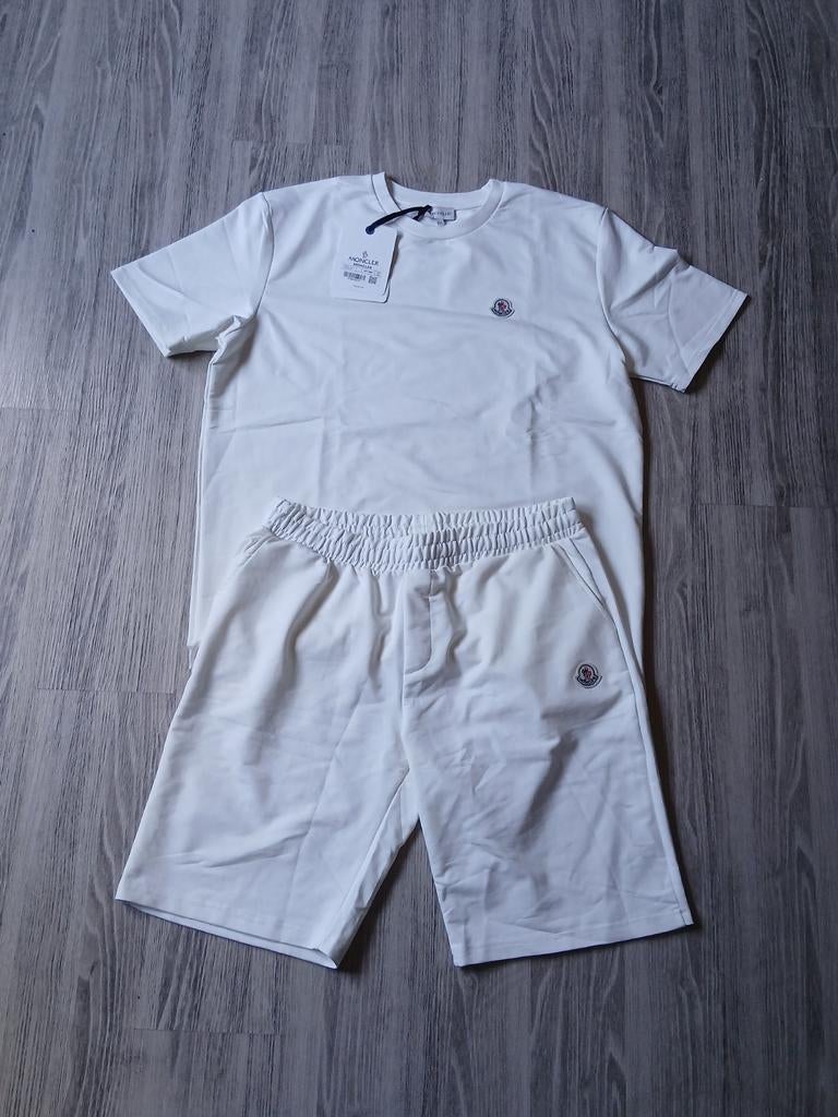 Moncler Zomer Setje Nieuw Wit/Crème kleurig Maat XL, Ophalen of Verzenden, Nieuw, Moncler