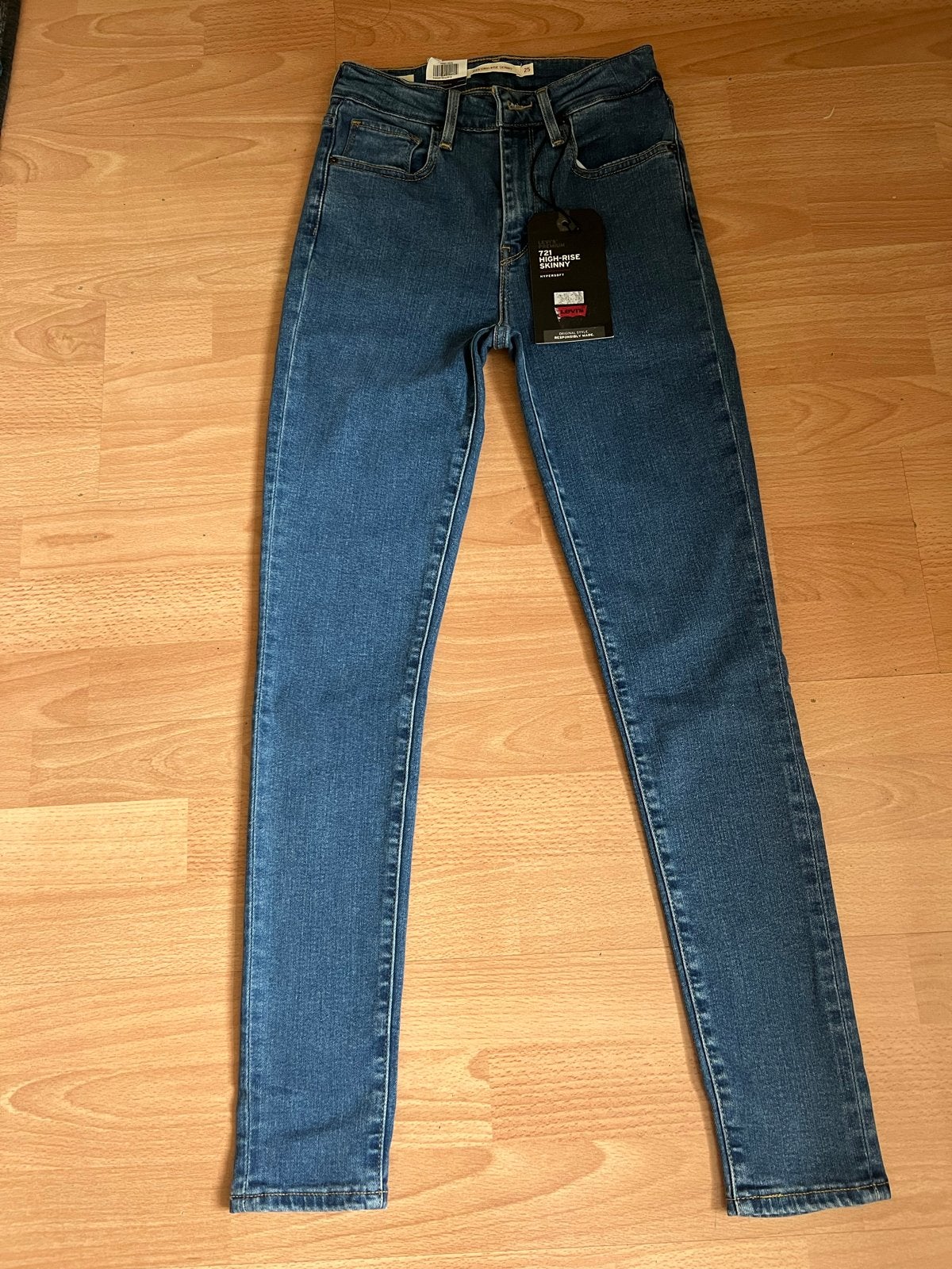 Nieuwe Levi's 721 High-Rise Skinny Jeans, Ophalen of Verzenden, Nieuw, Blauw, W28 - W29 (confectie 36)