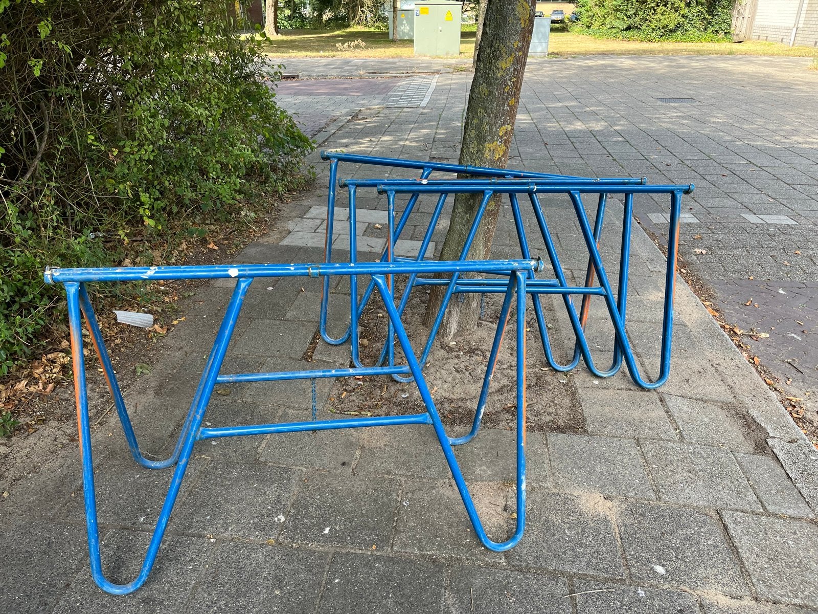 Metsel schragen 4 stuks z.g.a.n., Ophalen, Zo goed als nieuw, Overige typen
