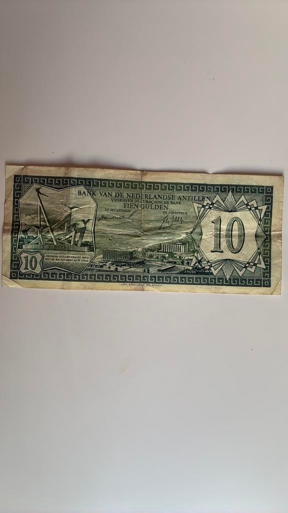 Nederlandse Antillen 10 gulden 1967, Postzegels en Munten, Bankbiljetten | Nederland, Ophalen of Verzenden, 10 gulden