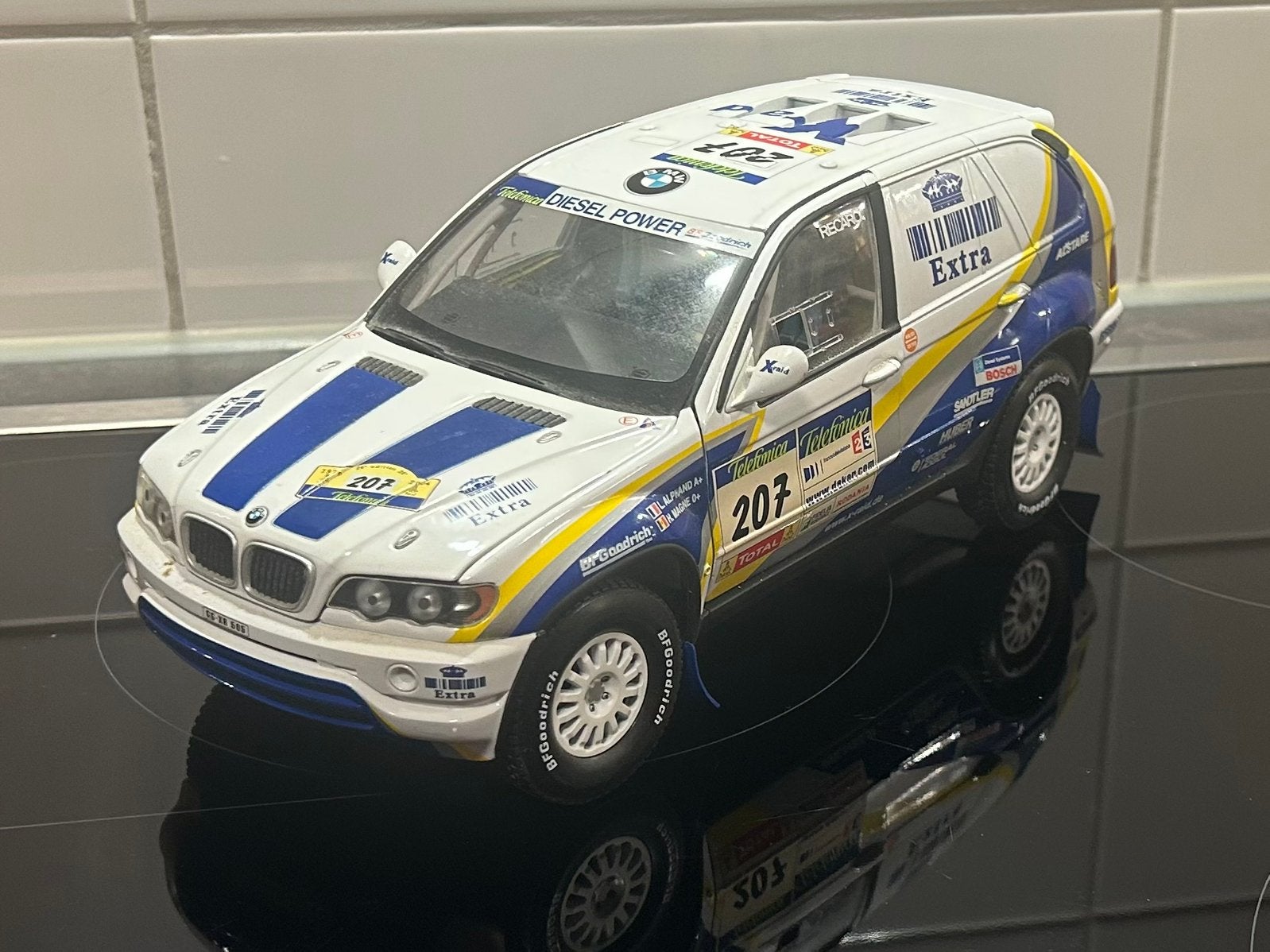 Solido BMW X5 Rally 1:18, Hobby en Vrije tijd, Modelauto's | 1:18, Ophalen of Verzenden, Zo goed als nieuw, Solido