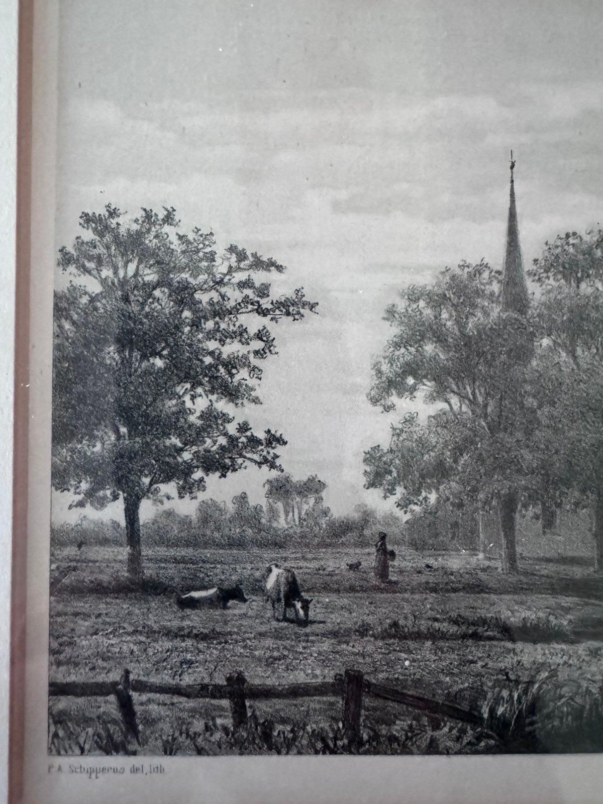 Litho van Olterterp door Schipperus, Ophalen of Verzenden