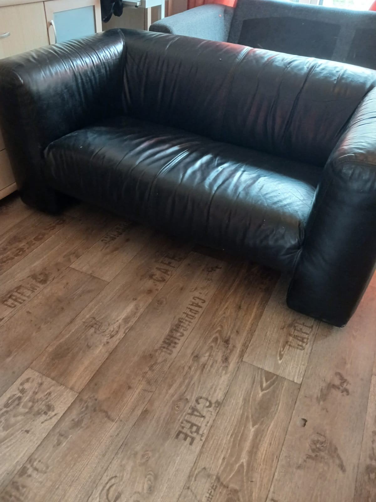 gratis bankstel, Huis en Inrichting, Banken | Bankstellen, Ophalen, Gebruikt, 75 tot 100 cm, Leer