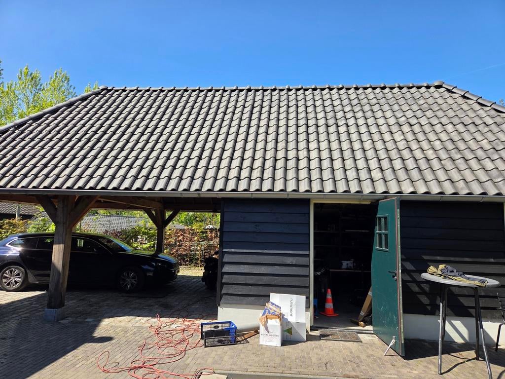 OVH Klassiek vieilli blauw gesmoorde dakpannen (138 stuks), Ophalen, Steen of Klei, Blauw, 15 m² of meer