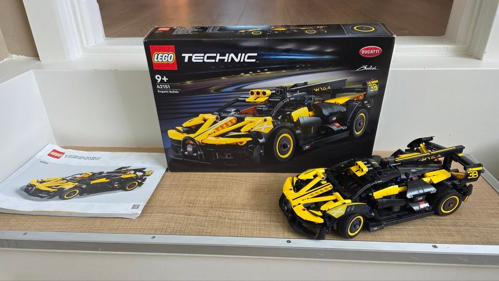 Lego Technic 42151 Bugatti Bolide - Zo goed als nieuw, Compleet, Lego, Ophalen of Verzenden, Zo goed als nieuw