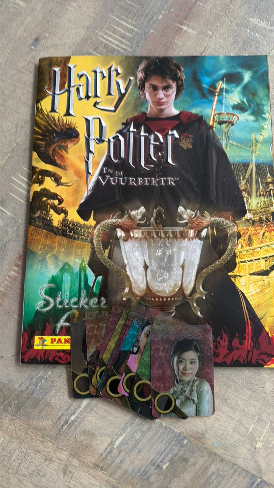 Panini harry pottter en de vuurbeker compleet met bestelform, Ophalen of Verzenden, Zo goed als nieuw, Sticker