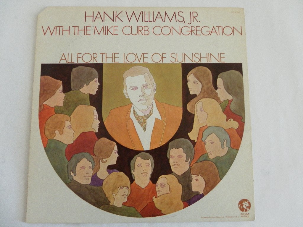 LP Hank Williams, Jr. - All For The Love Of Sunshine, LP, Gebruikt, Originele persing, Ophalen of Verzenden