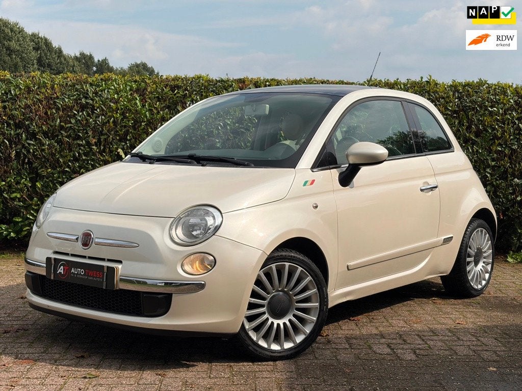 Fiat 500 1.2 Lounge Automaat/Airco/Nwe apk/Nap/, Euro 5, Gebruikt, 1242 cc, Origineel Nederlands