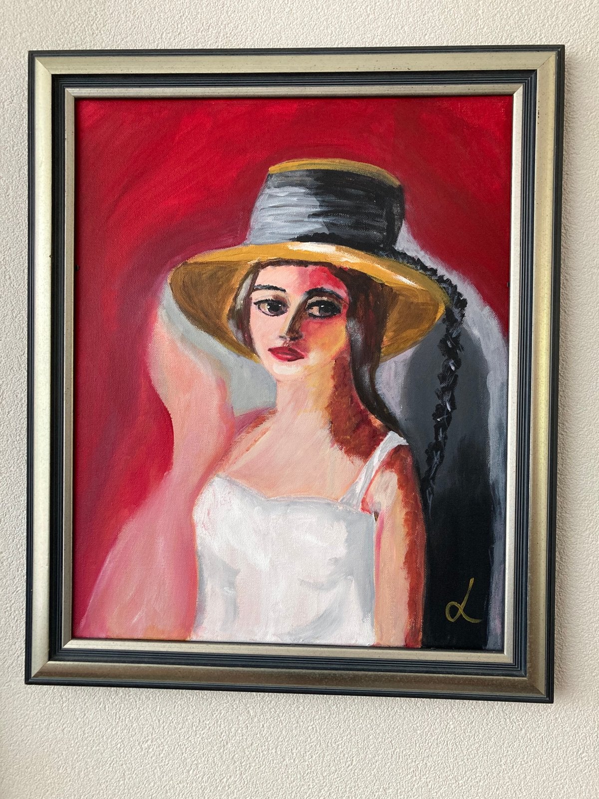 A la Kees van Dongen, Antiek en Kunst, Kunst | Schilderijen | Modern, Ophalen of Verzenden