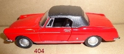 Peugeot 404 modelauto rood 1:32 schaalmodel auto, Ophalen of Verzenden, Nieuw, Auto, Overige merken