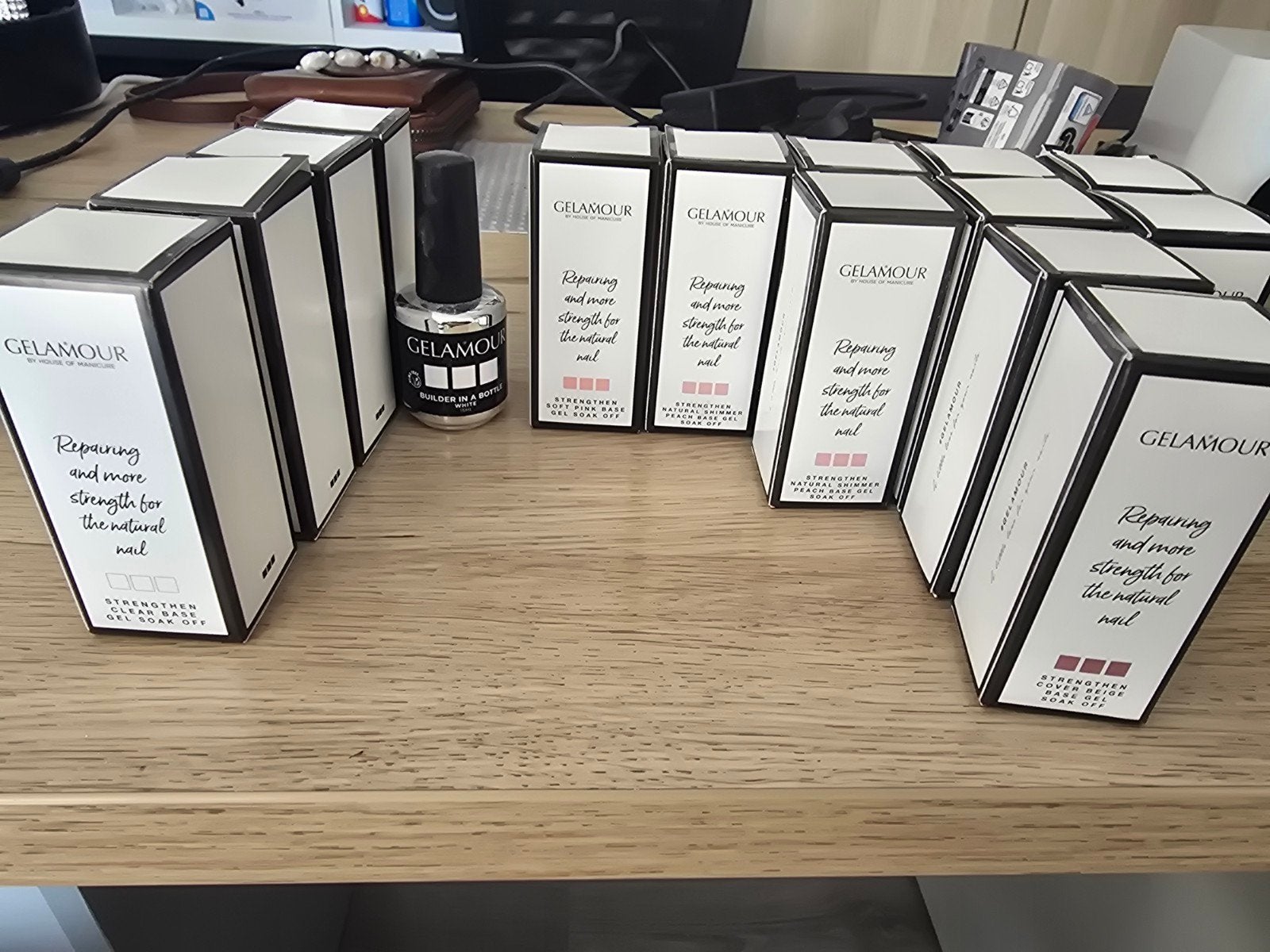Gelamour Strengthen & BIAB Gels - 15 flesjes, Overige kleuren, Nieuw, Ophalen of Verzenden, Handen en Nagels