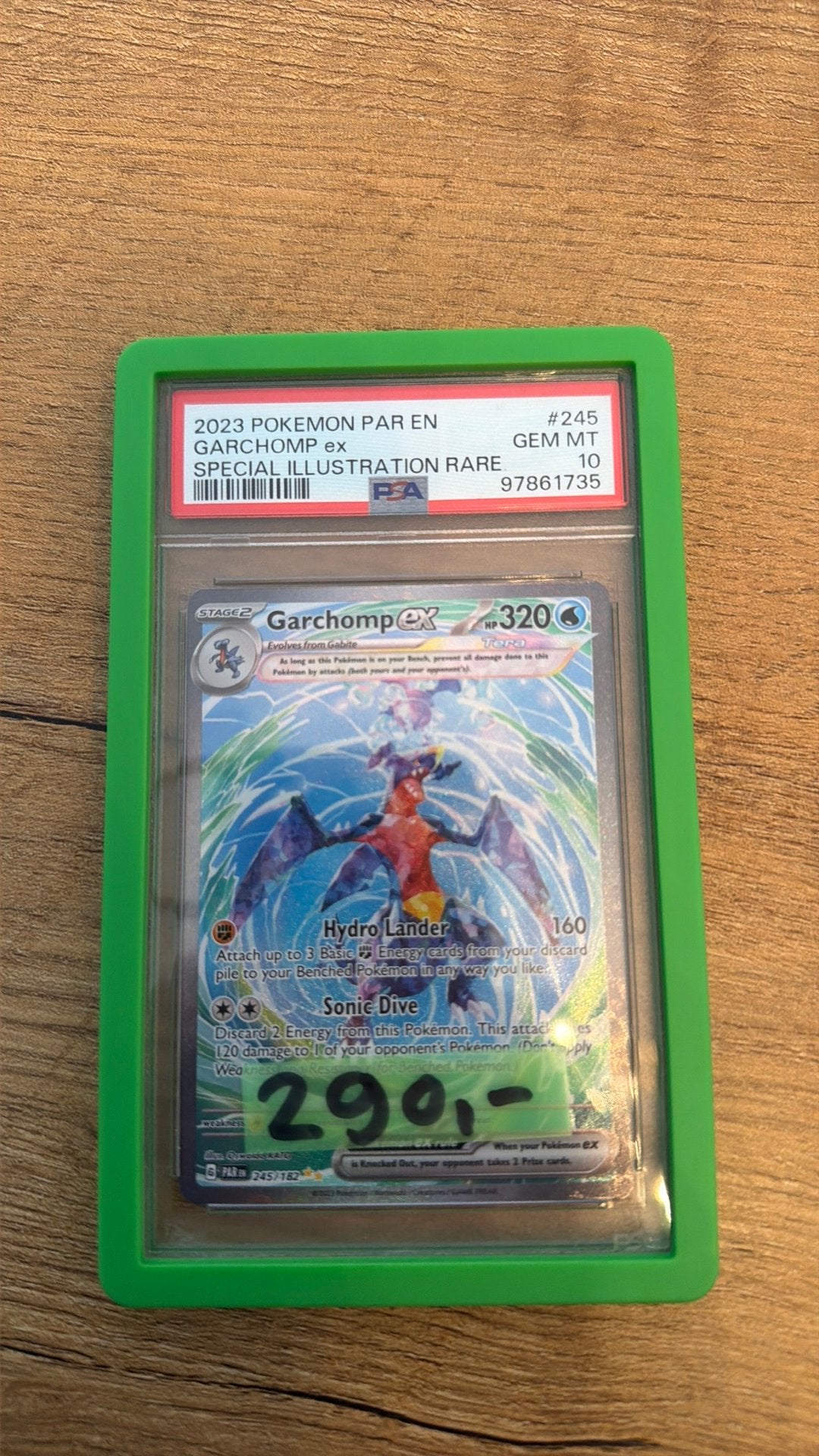 Garchomp ex 245/182 Paradox Rift SIR 2023 PSA 10, Ophalen of Verzenden, Zo goed als nieuw
