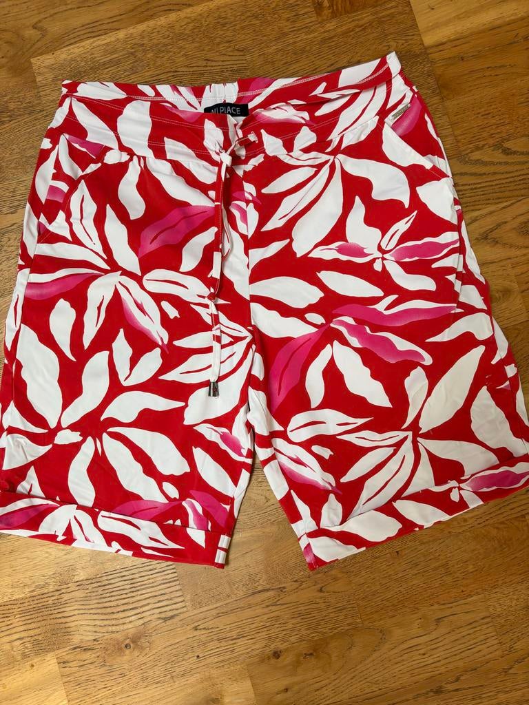 Schitterende roze/bruine bermuda van travelstof, nieuw XL, Kort, Maat 42/44 (L), Nieuw, Ophalen of Verzenden