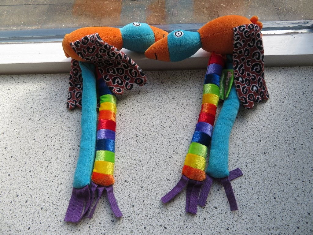 Vogel van Nicolle van den Hurk Kids Right de Knuffelfabriek, Korrelvulling, Ophalen of Verzenden, Zo goed als nieuw, Middelgroot (20 tot 80 cm)