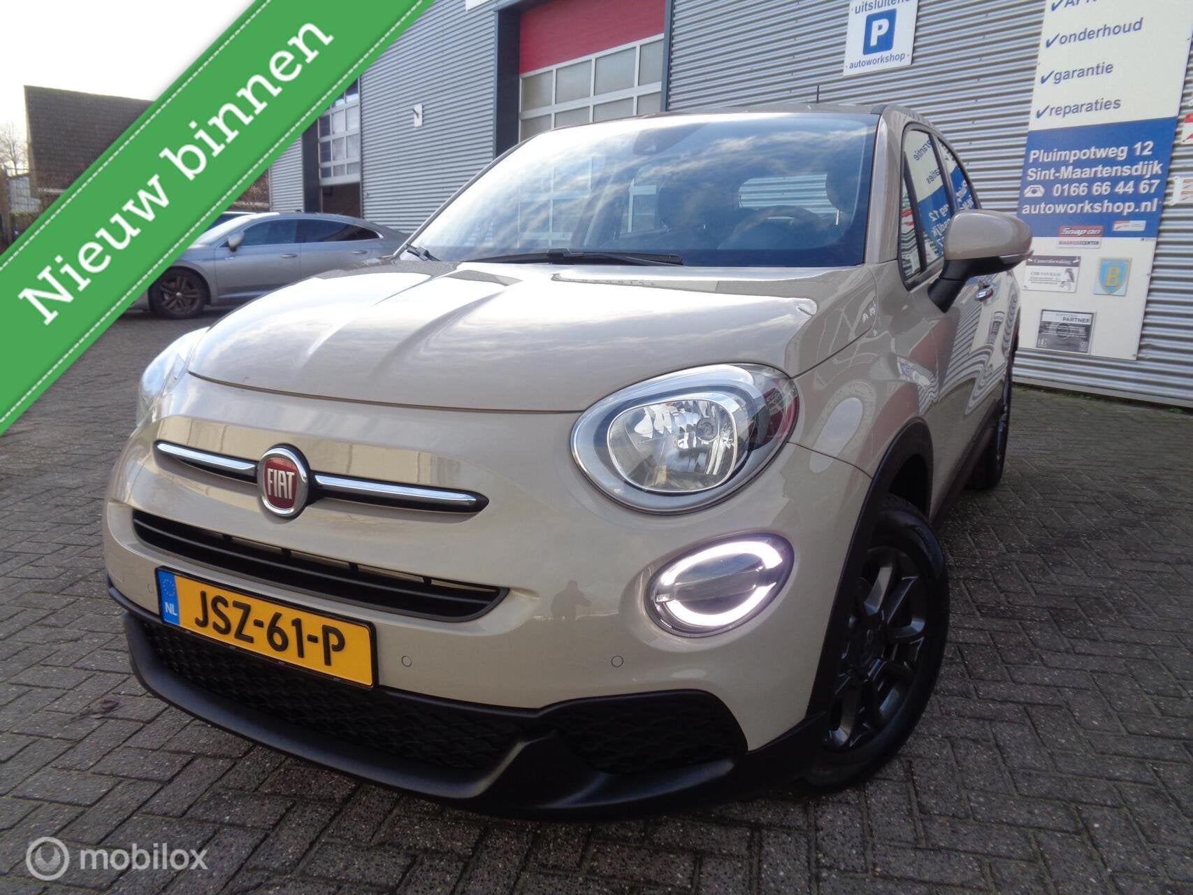 Fiat 500 X 1.0 GSE Lounge/TURBO/Cappuccino/Airco/Key Less/Ca, Auto's, Fiat, Voorwielaandrijving, 15 km/l, Bruin, Bedrijf