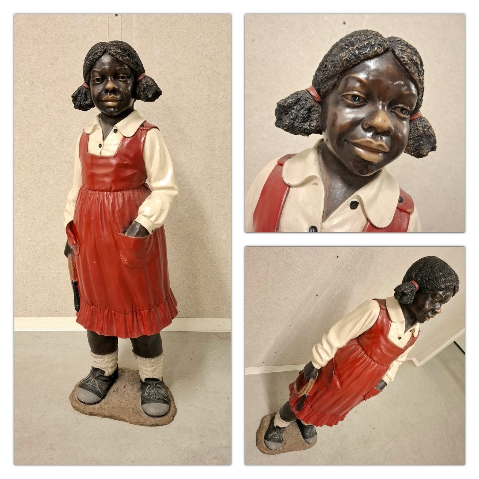 jaren 80 decoratief beeld meisje, Ophalen, Gebruikt