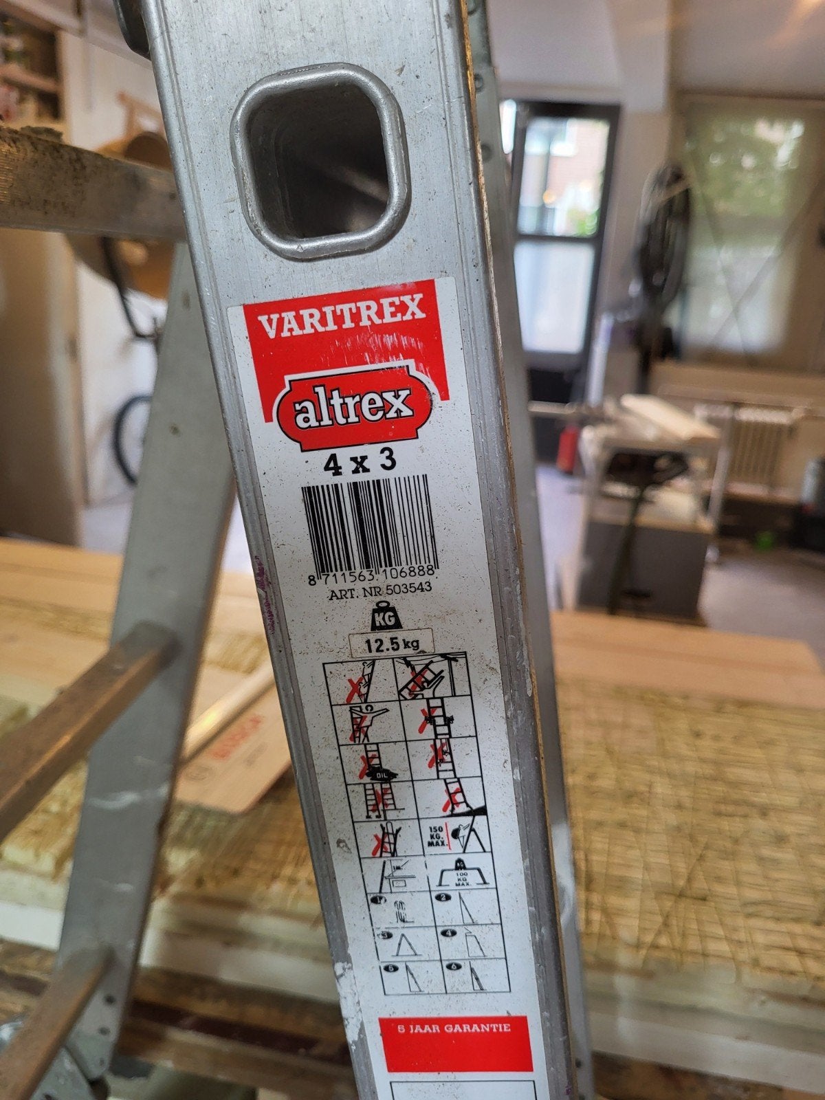 Altrex Varitrex 4x3 Opvouwbare Ladder/Trap, Doe-het-zelf en Verbouw, Gebruikt, Ophalen of Verzenden, Ladder, Opvouwbaar of Inschuifbaar