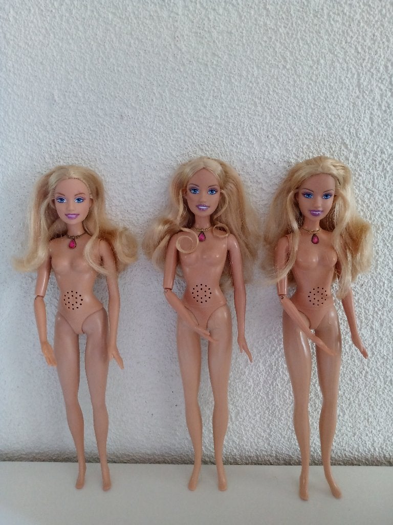 3 ROSELLA Poppen uit de film Barbie als de Eilandprinses, Ophalen of Verzenden, Gebruikt, Pop