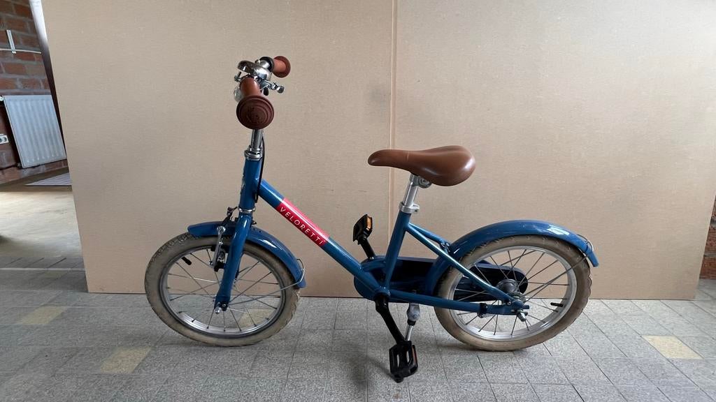 Veloretti kinderfiets 16 inch - Blauw, Ophalen, Gebruikt, Terugtraprem, 16 tot 20 inch