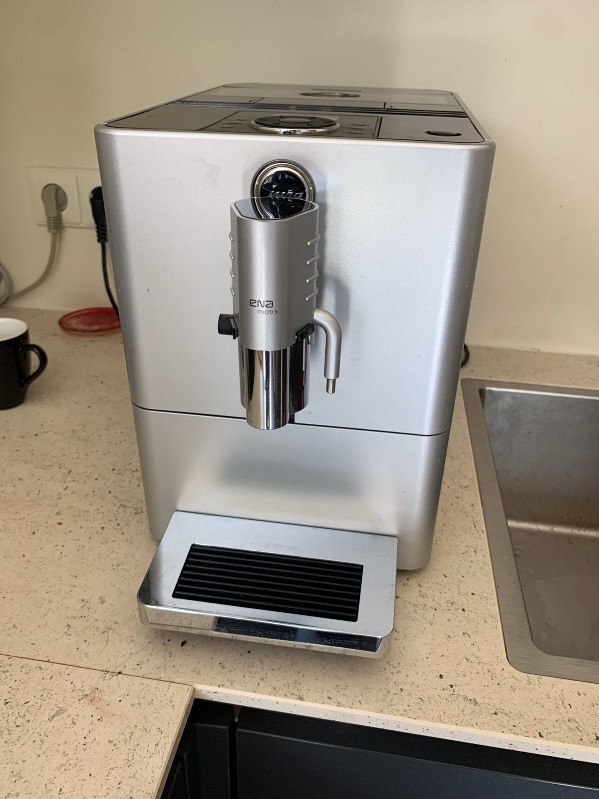 Jura ENA Micro 9 One Touch, Ophalen, Afneembaar waterreservoir, Koffiemachine, Koffiebonen