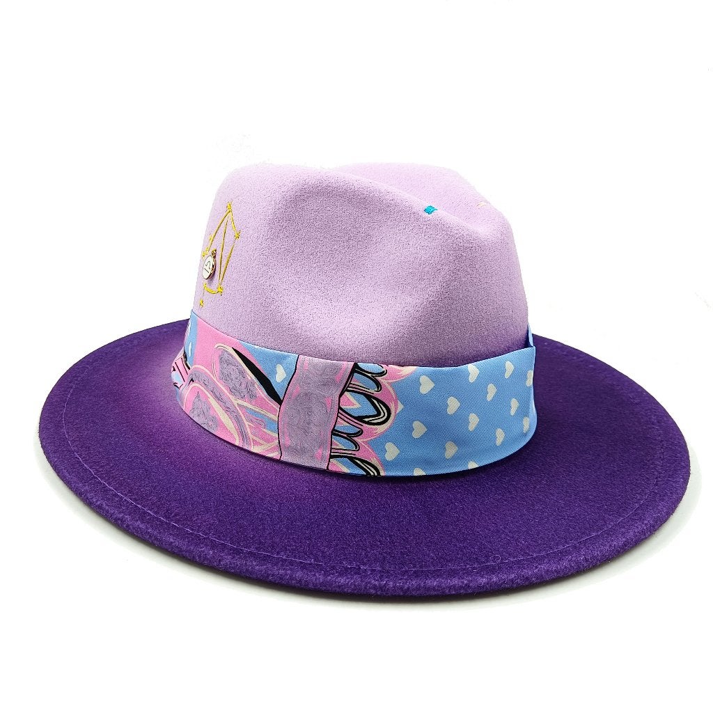 Paarse fedora met band / heren dames mannen vrouwen hoed, Kleding | Heren, Verzenden, Nieuw, Hoed
