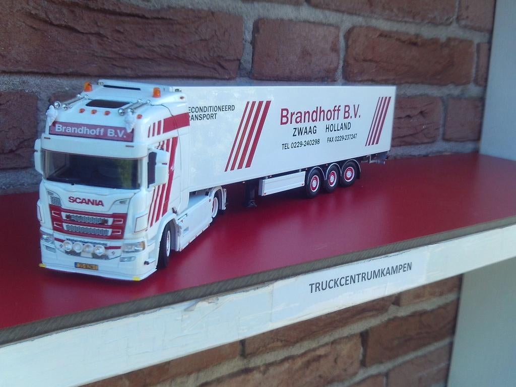 WSI  Scania  R  Highline   4 x 2  van  Brandhoff  Transport., Ophalen of Verzenden, Nieuw, Bus of Vrachtwagen, Wsi