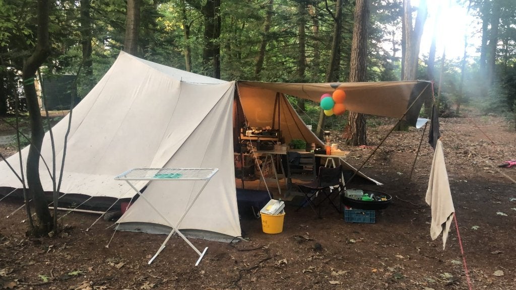 Albatros tent van De Waard Tenten, Ophalen, Gebruikt, Tot en met 4