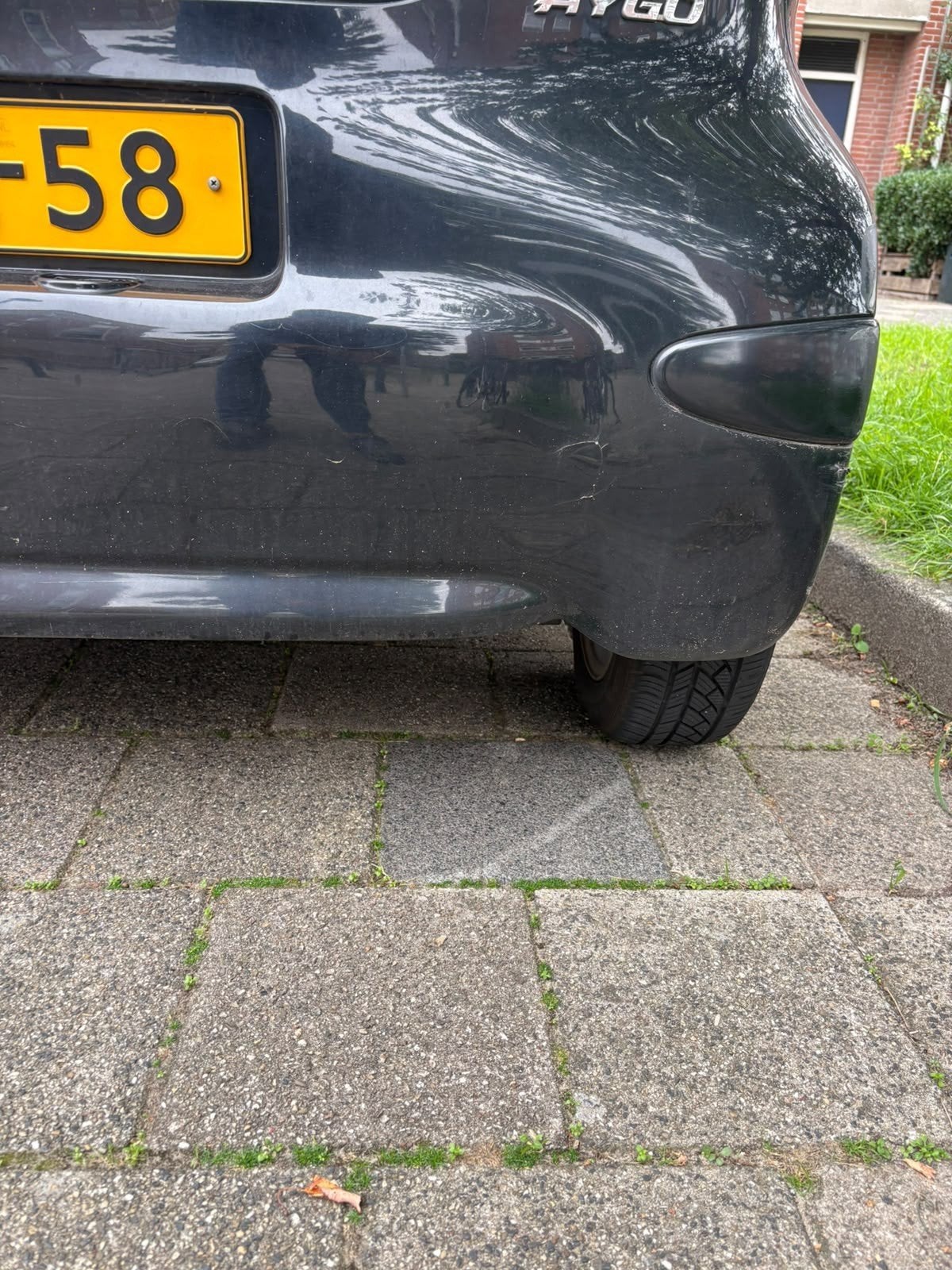 Toyota Aygo, Zwart, Handgeschakeld, Grijs, Particulier