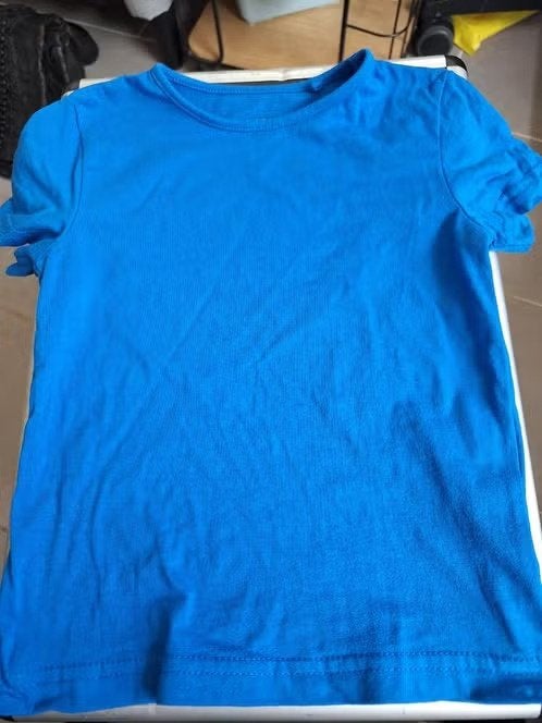 Blauw Kiki en Koko tshirt Maat 104 h, Jongen of Meisje, Kiki en Koko, Onbekend, Ophalen of Verzenden