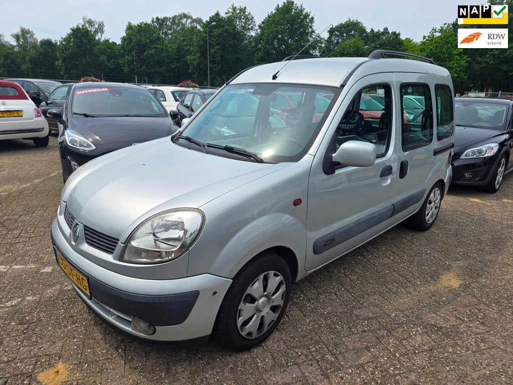 Renault Kangoo 1.6-16V Privilège geel kenteken benzine, Elektrische ramen, Gebruikt, 49 €/maand, Origineel Nederlands