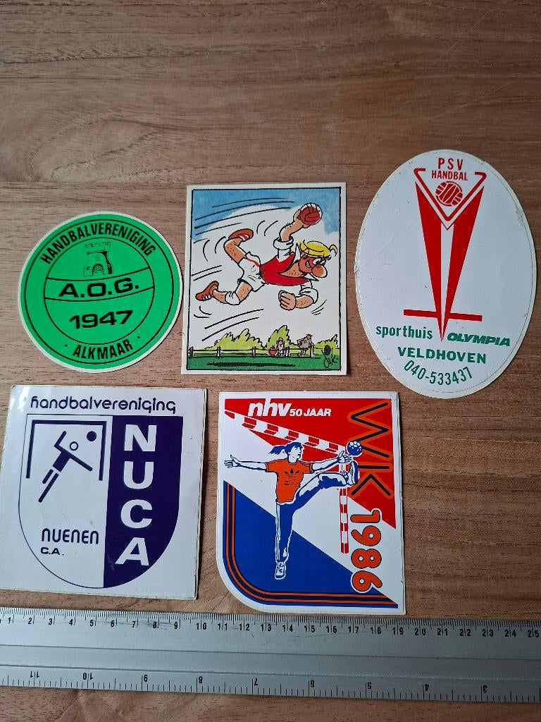 Stickers handbal, Verzamelen, Stickers, Ophalen of Verzenden, Zo goed als nieuw, Sport