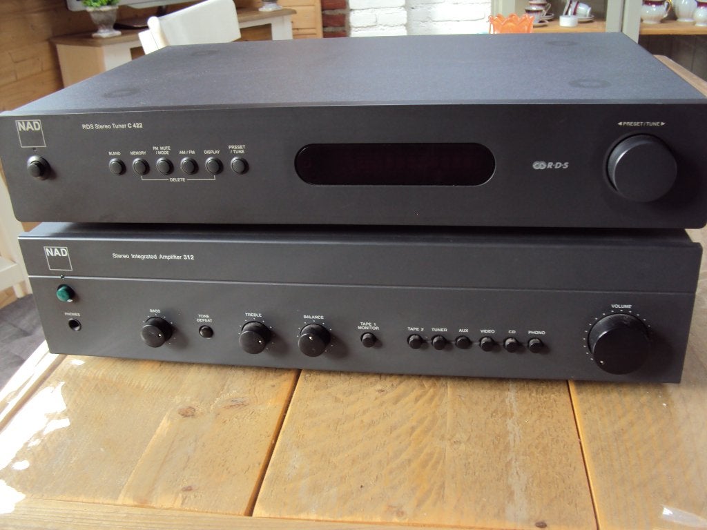Nad C312 + Nad C422.  Top klank., Gebruikt, Tuner of Radio, Losse componenten, Ophalen