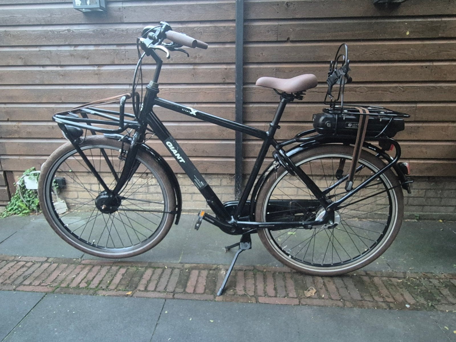 Giant elektrische herenfiets, 500Wh accu, 7 versnellingen, Ophalen, Gebruikt, Giant, 50 km per accu of meer
