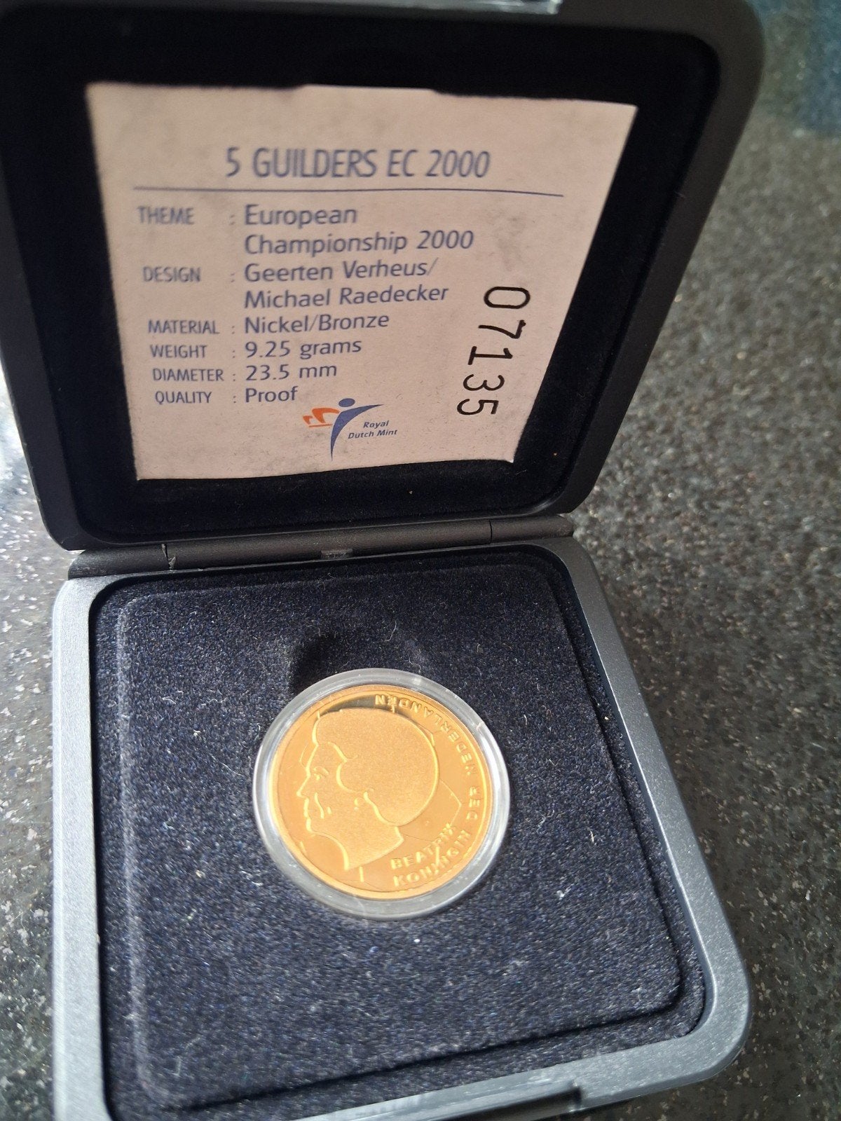 5 gulden 2000 Proof, Postzegels en Munten, Munten | Nederland, Ophalen of Verzenden, Koningin Beatrix, 1 gulden