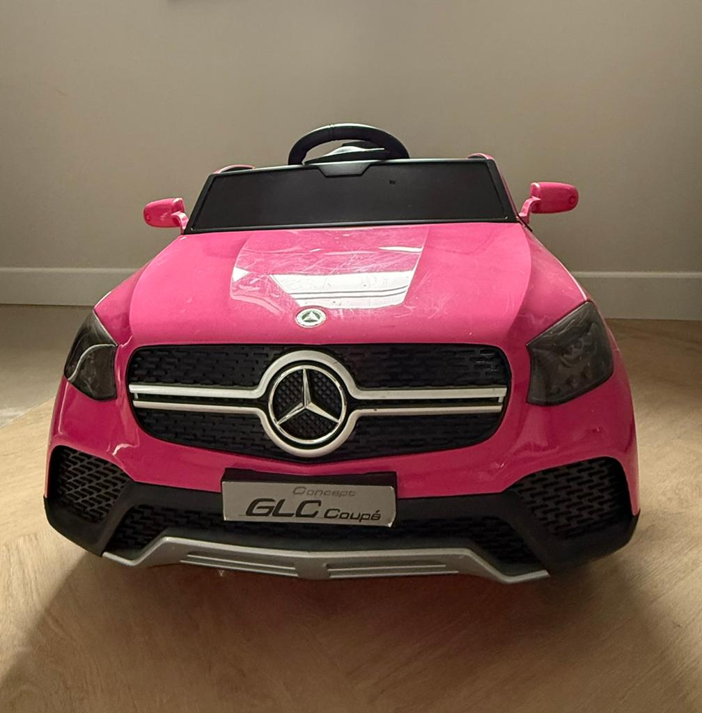 Kinderauto - Mercedes GLC63 Coupe AMG Roze, Kinderen en Baby's, Speelgoed | Buiten | Accuvoertuigen, Gebruikt, Ophalen