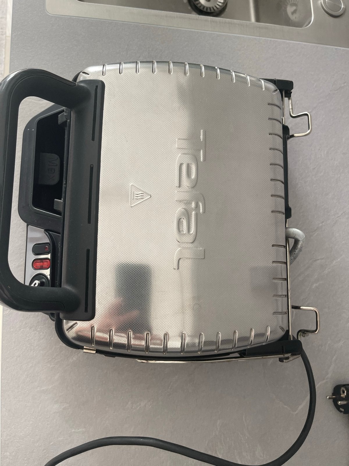 Tefal Contactgrill, Ophalen, Vaatwasmachinebestendig, Zo goed als nieuw, Tafelgrill