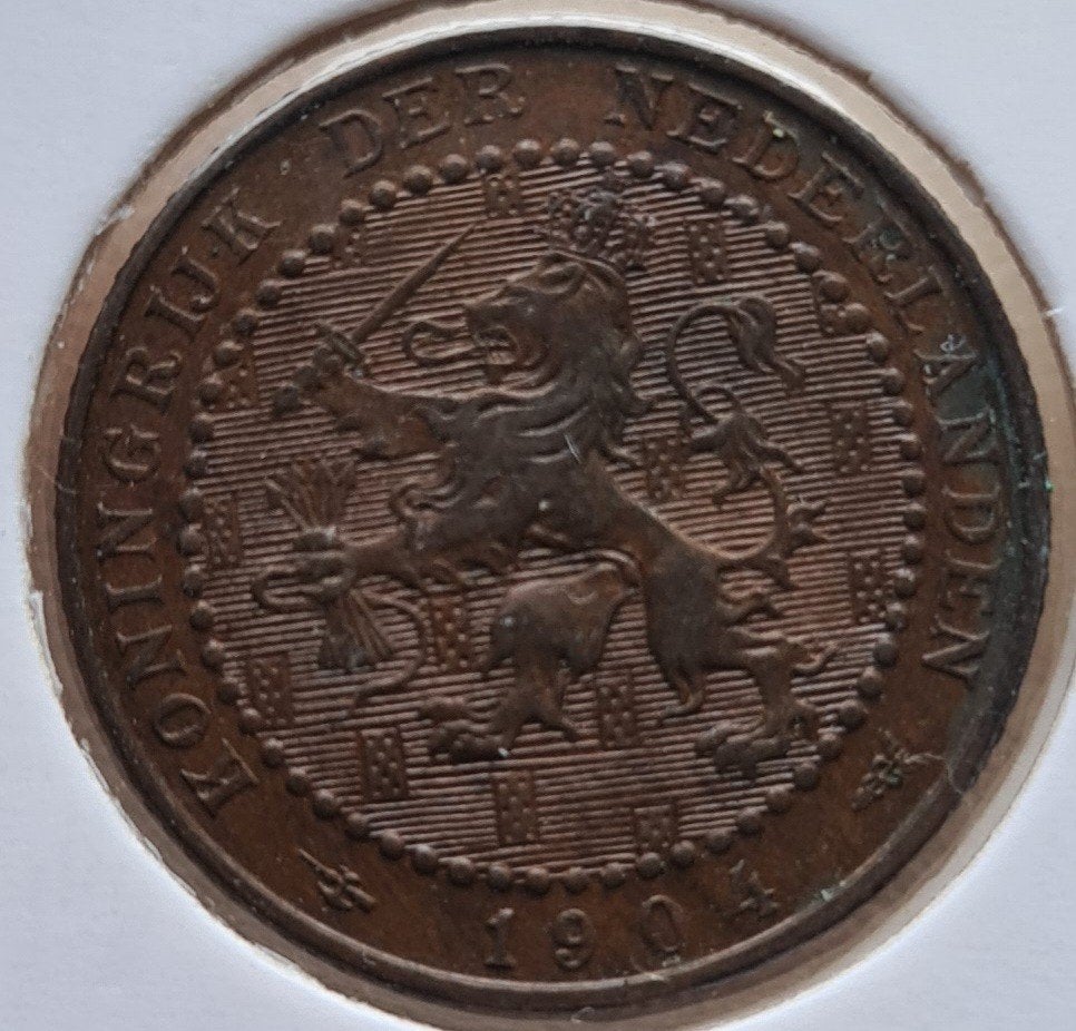 mooie 1 cent 1904, Ophalen of Verzenden, Koningin Wilhelmina, 1 cent, Losse munt