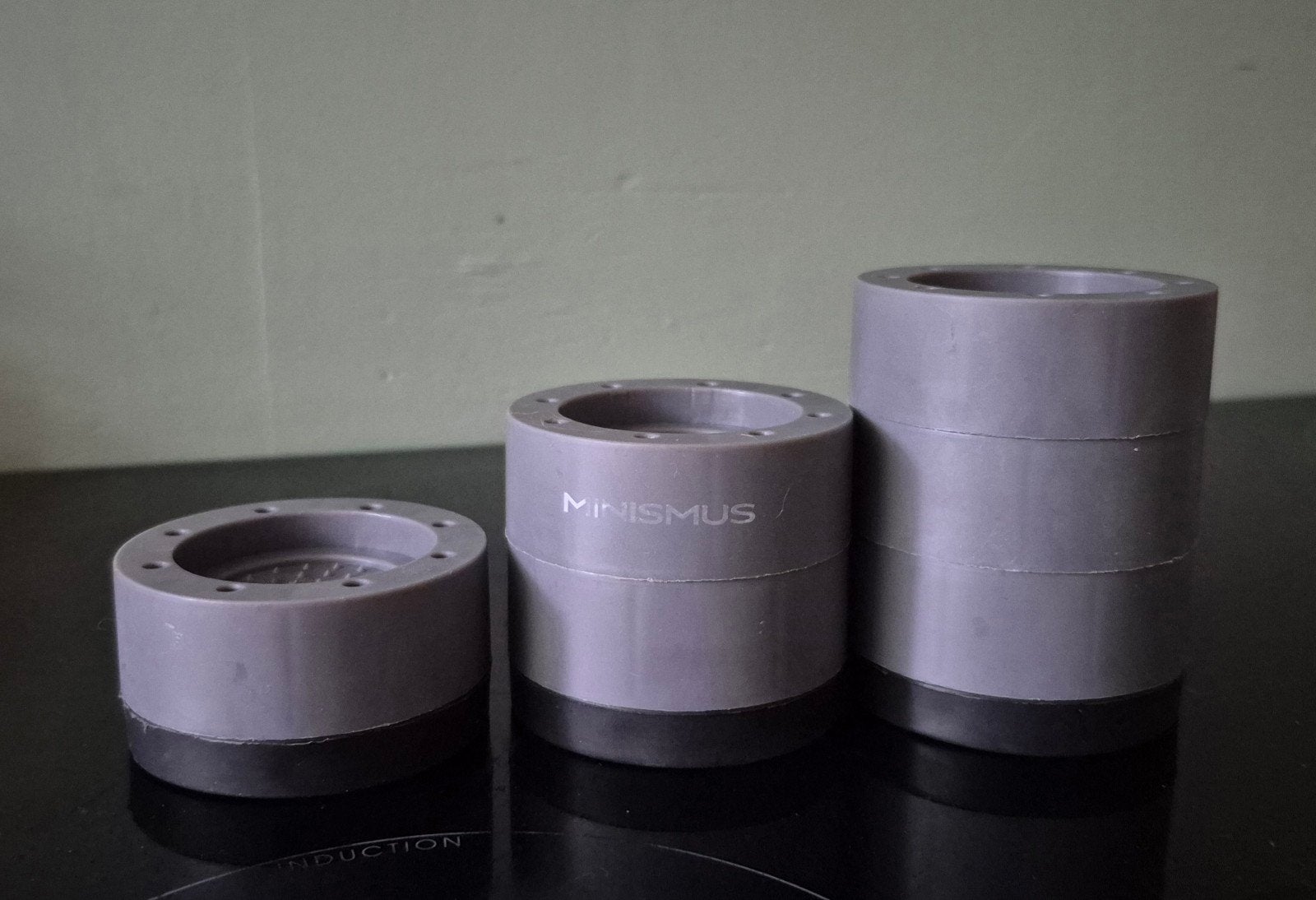 Minusmus Wasmachine Verhoger met Dempingpads - Grijs, Ophalen of Verzenden, Gebruikt