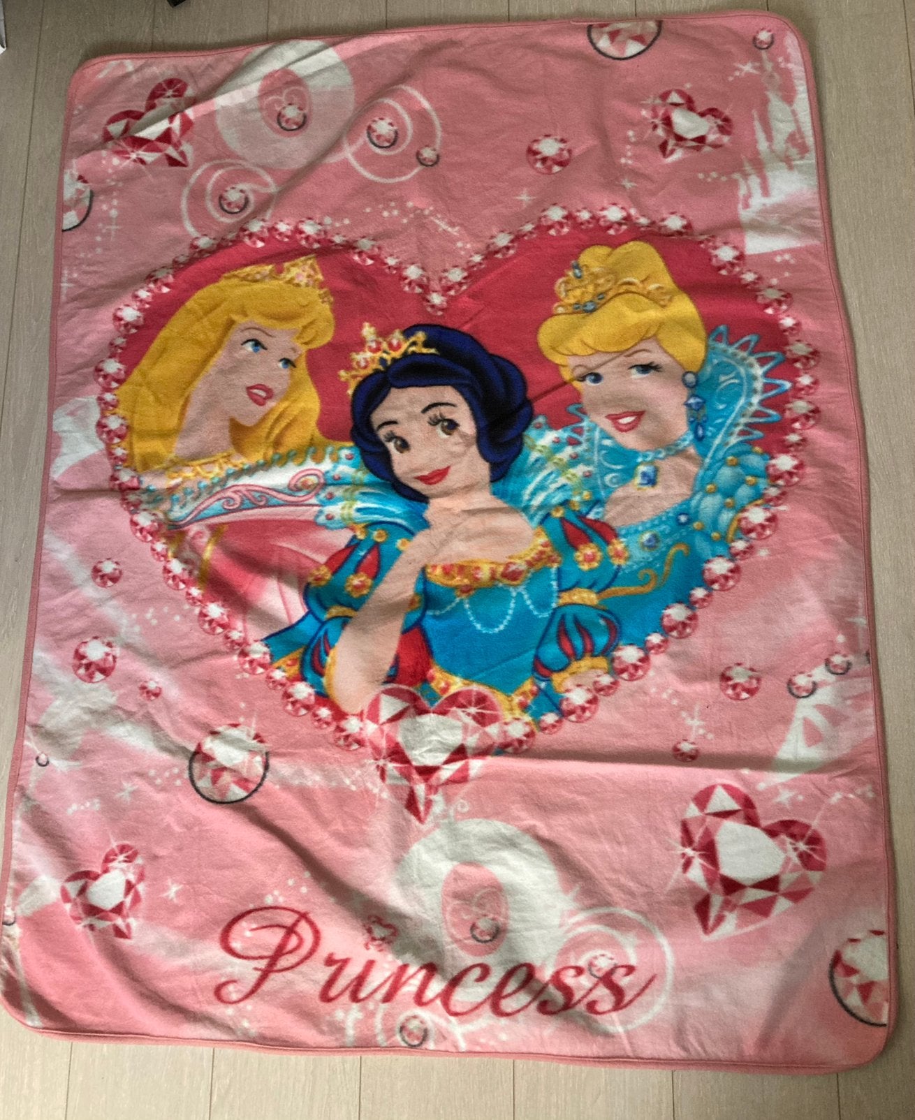 Disney Princess fleecedeken, speelkleed, speelmat, plaid, Ophalen of Verzenden, Zo goed als nieuw