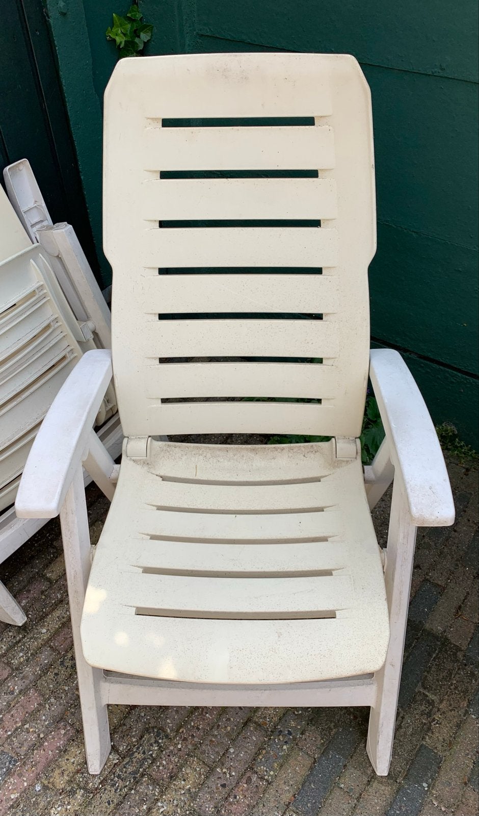 2 stuks Hartman Tuinstoel - Verstelbaar, Ophalen, Gebruikt, Kunststof, Verstelbaar