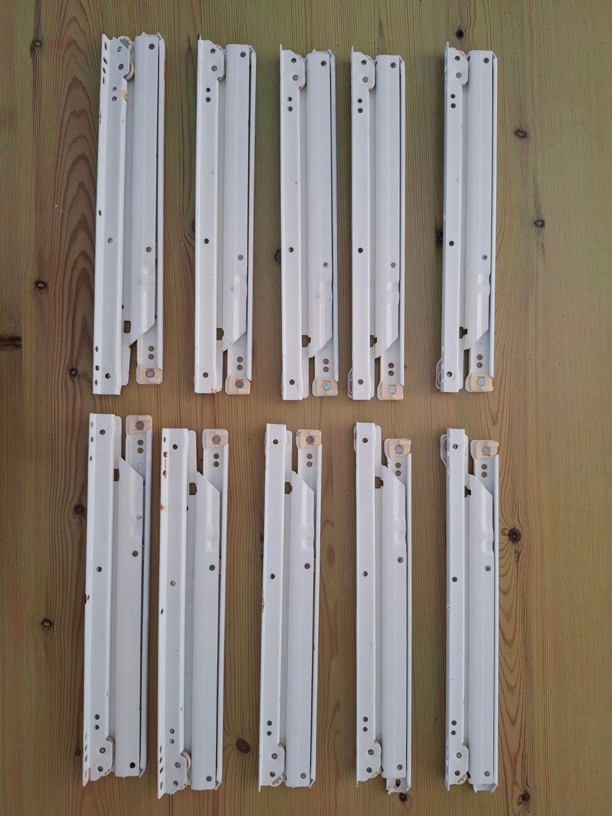 dubbel uittrekbare laderails 5 sets 35cm zware uitvoering, Ophalen of Verzenden, Gebruikt, Minder dan 50 watt