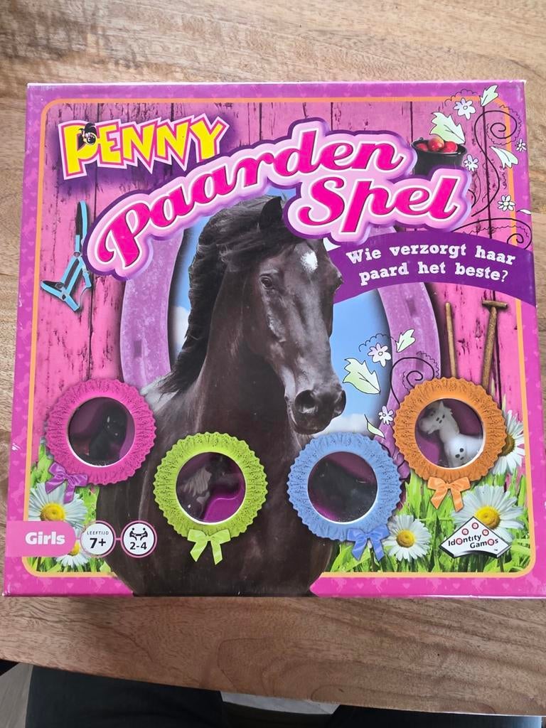 Penny Paardenspel - Compleet en in goede staat, Hobby en Vrije tijd, Gezelschapsspellen | Bordspellen, Drie of vier spelers, Ophalen