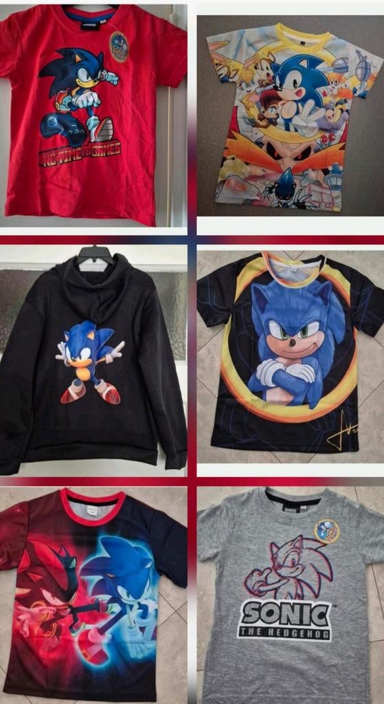 Sonic kleding Diverse NIEUW, Ophalen of Verzenden, Nieuw, Jongen of Meisje