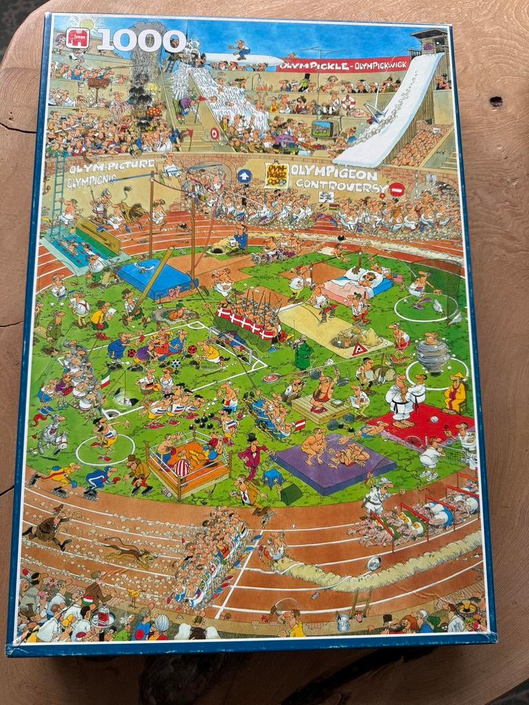 Jan van Haasteren puzzel “OLYMPICS” 1000 stukjes, Ophalen of Verzenden, 500 t/m 1500 stukjes, Zo goed als nieuw, Legpuzzel