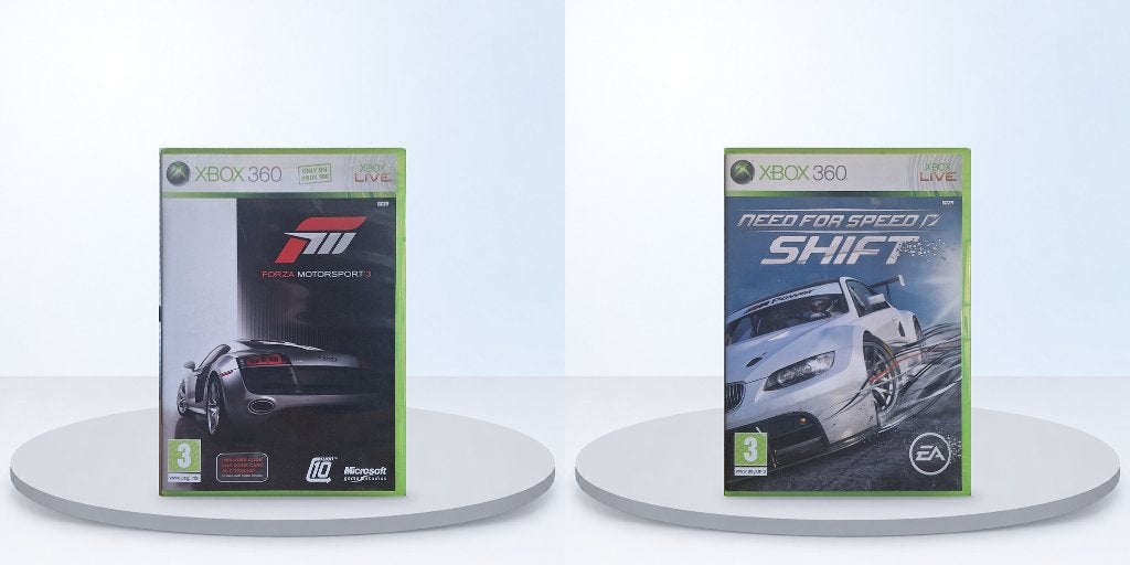 Xbox 360: Forza Motorsport 3 + Need for Speed Shift, 1 speler, Racen en Vliegen, Ophalen of Verzenden, Zo goed als nieuw