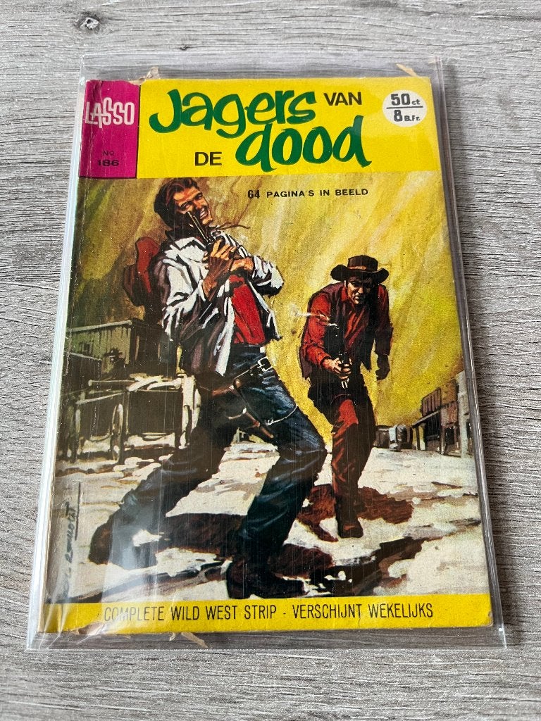 Lasso 186 Jagers van de dood, Eén stripboek, Ophalen of Verzenden, Gelezen